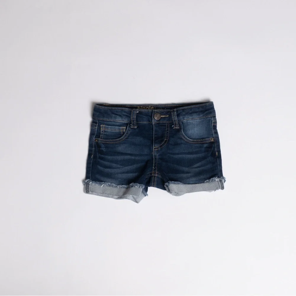 Hippie girl regular rise midi jean shorts